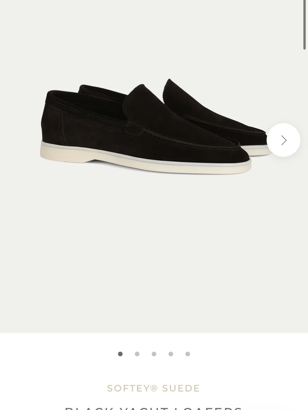 Black Suede Slip-On Loafers for Men